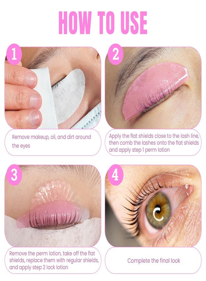 لي بيوتي واقيات رفع الرموش المسطحة فائقة الرقة من ليبيوتي، 1 مم، وسادات رفع الرموش الكورية للخطوة الأولى فقط (للتنعيم)، قضبان رموش سيليكون ذاتية اللصق بدون غراء مع علبة تخزين، لوازم احترافية ومنزلية، وردي - Image 5